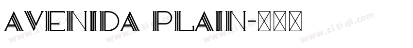 avenida plain字体转换